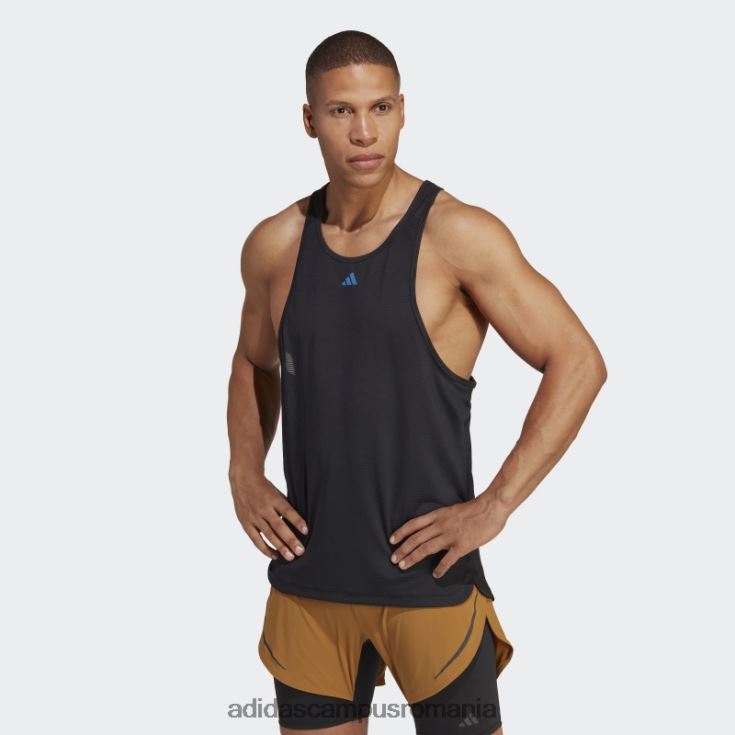 adidas campus romania caldura neagra.rdy hiit maiou de antrenament ridicat bărbați negru J266N25093