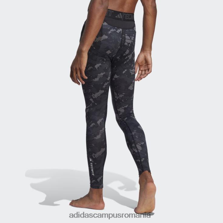 adidas campus romania colanti negri de antrenament techfit cu imprimeu integral adidas bărbați negru J266N25637