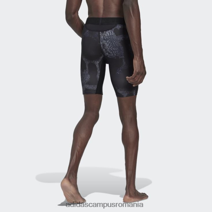adidas campus romania colanti scurti de antrenament techfit allover print multicolor adidas bărbați multicolor/negru J266N214616