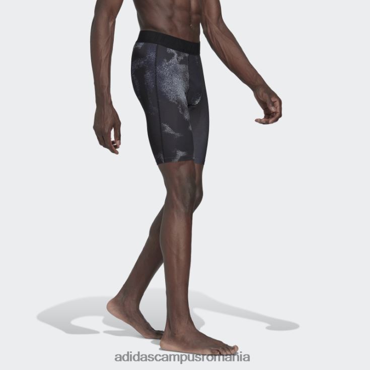 adidas campus romania colanti scurti de antrenament techfit allover print multicolor adidas bărbați multicolor/negru J266N214616