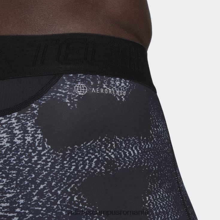 adidas campus romania colanti scurti de antrenament techfit allover print multicolor adidas bărbați multicolor/negru J266N214616