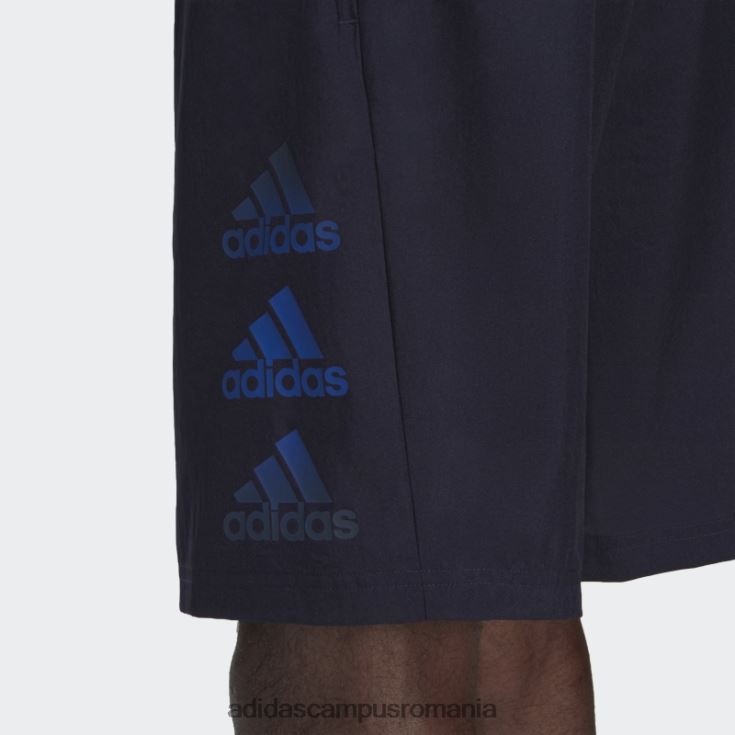 adidas campus romania conceput pentru a muta logo-ul pantalonilor scurți de cerneală moda bărbați cerneală J266N27249