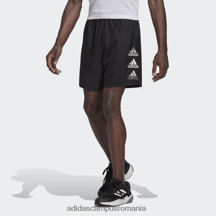 adidas campus romania conceput pentru a muta pantaloni scurți cu logo negru bărbați negru J266N214642
