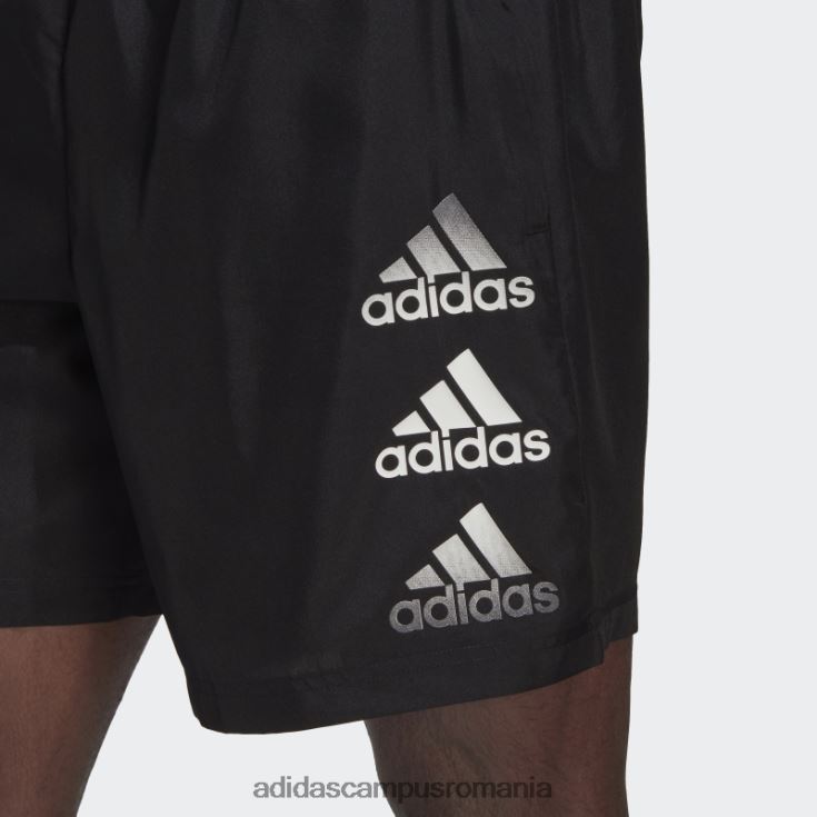 adidas campus romania conceput pentru a muta pantaloni scurți cu logo negru bărbați negru J266N214642
