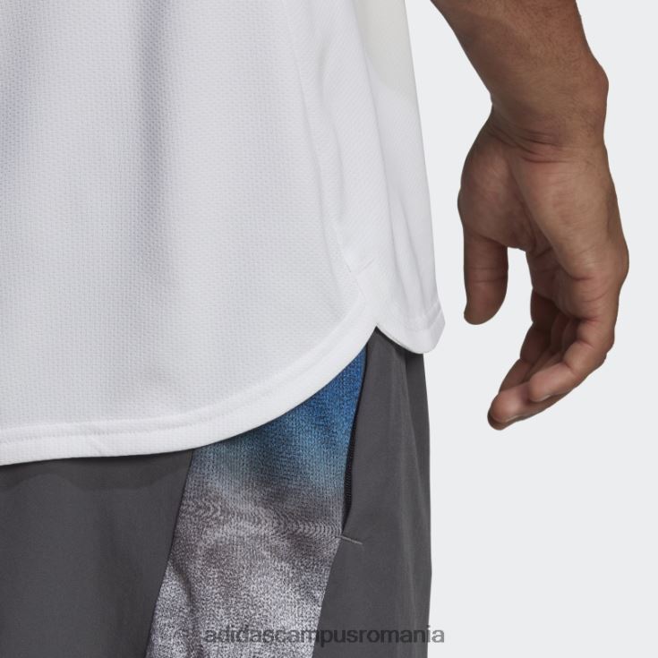 adidas campus romania conceput pentru mișcare aeroready hiit slogan tricou antrenament alb bărbați alb J266N214804