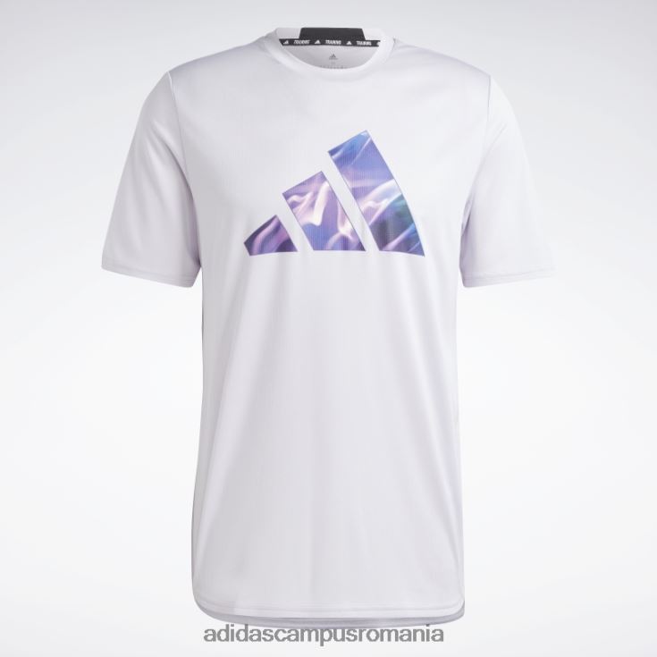 adidas campus romania conceput pentru mișcare hiit tricou de antrenament silver Dawn adidas bărbați zori argintii/negru J266N213470