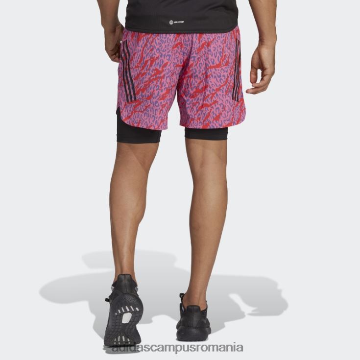 adidas campus romania concepute pentru antrenamentul de pantaloni scurți hiit cu imprimeu animal din seria pro, organizați de Cody Rigsby multicolor bărbați multicolor J266N2926