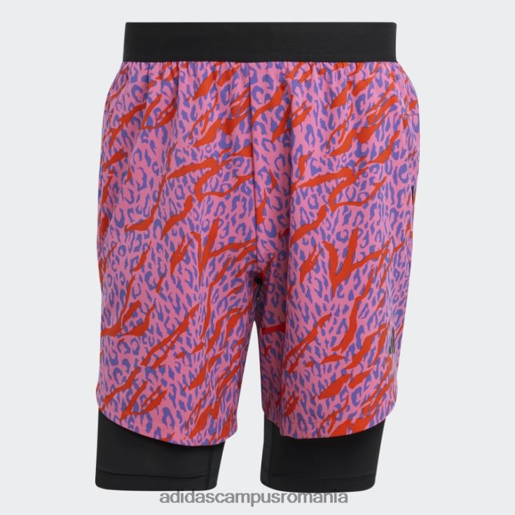 adidas campus romania concepute pentru antrenamentul de pantaloni scurți hiit cu imprimeu animal din seria pro, organizați de Cody Rigsby multicolor bărbați multicolor J266N2926