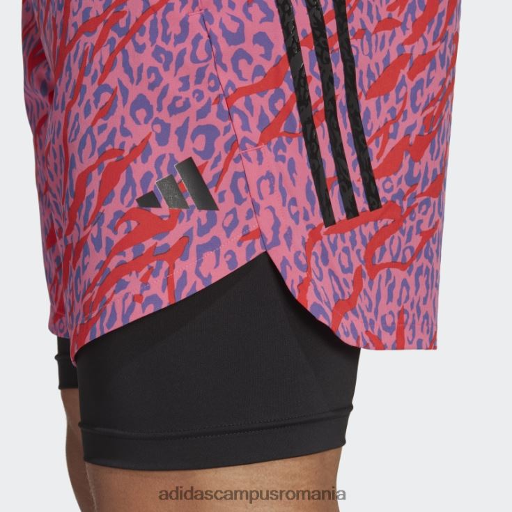 adidas campus romania concepute pentru antrenamentul de pantaloni scurți hiit cu imprimeu animal din seria pro, organizați de Cody Rigsby multicolor bărbați multicolor J266N2926