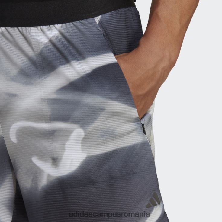 adidas campus romania gri conceput pentru antrenament la căldură.rdy hiit allover print pantaloni scurți de antrenament adidas bărbați gri J266N25157