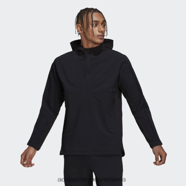 adidas campus romania hanorac adidas negru workout cordura cu fermoar complet bărbați negru J266N27233