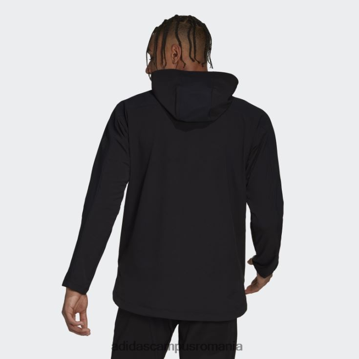 adidas campus romania hanorac adidas negru workout cordura cu fermoar complet bărbați negru J266N27233