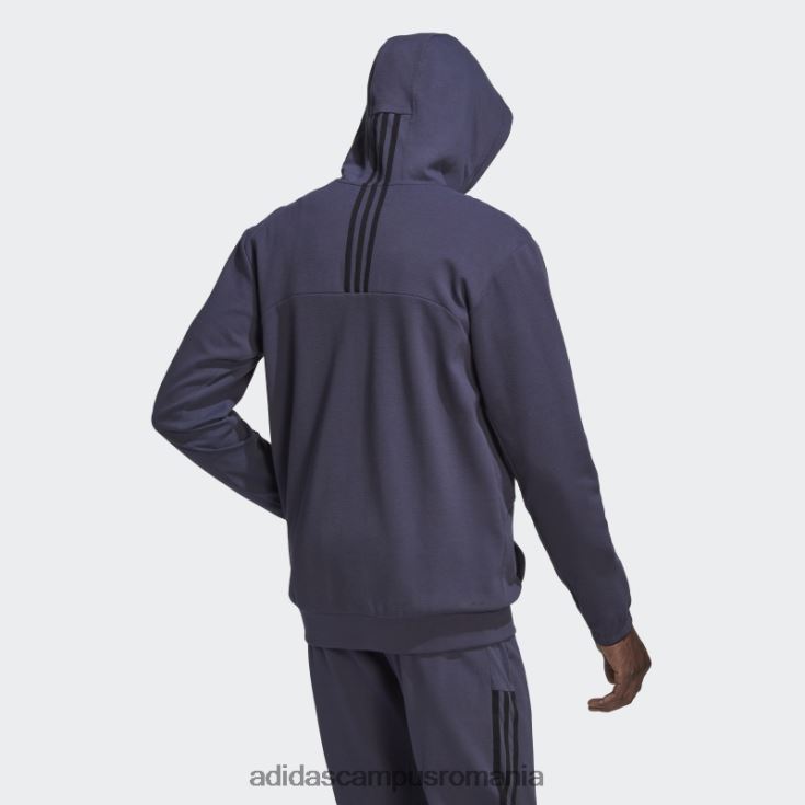 adidas campus romania hanorac aeroready yoga cu fermoar complet bleumarin bărbați bleumarin/negru J266N215154