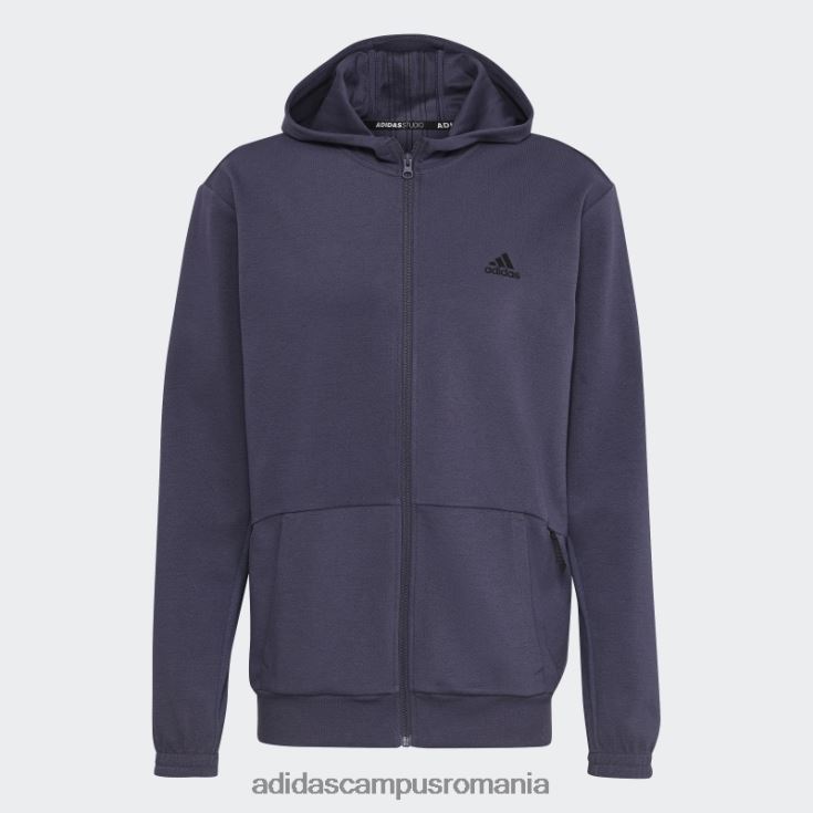 adidas campus romania hanorac aeroready yoga cu fermoar complet bleumarin bărbați bleumarin/negru J266N215154