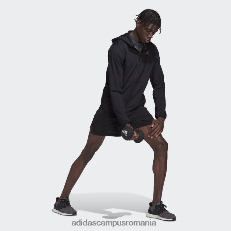 adidas campus romania hanorac de antrenament hiit cu fermoar complet negru adidas bărbați negru J266N215240