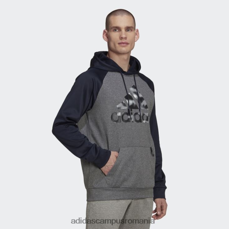 adidas campus romania hanorac gri aeroready game and go camo logo bărbați gri/cerneală J266N215238