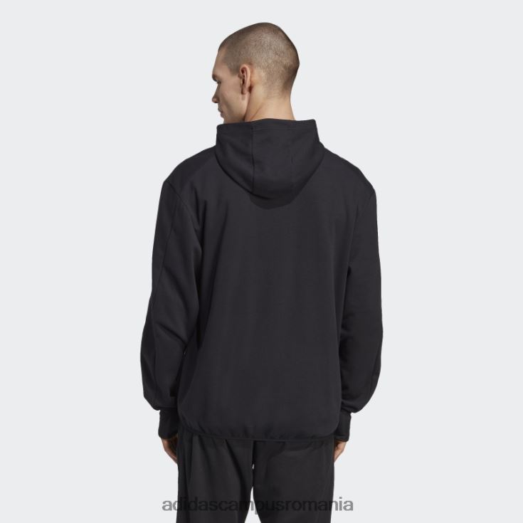 adidas campus romania hanorac negru adidas cu fermoar complet aeroready pentru antrenament de bază de yoga bărbați alb negru J266N25547