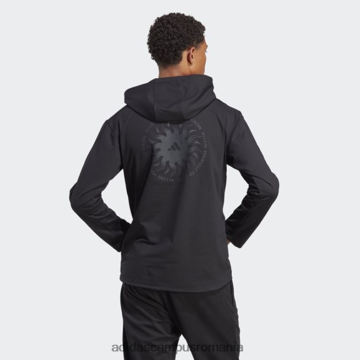 adidas campus romania hanorac negru pentru antrenament grafic yoga bărbați negru J266N24990