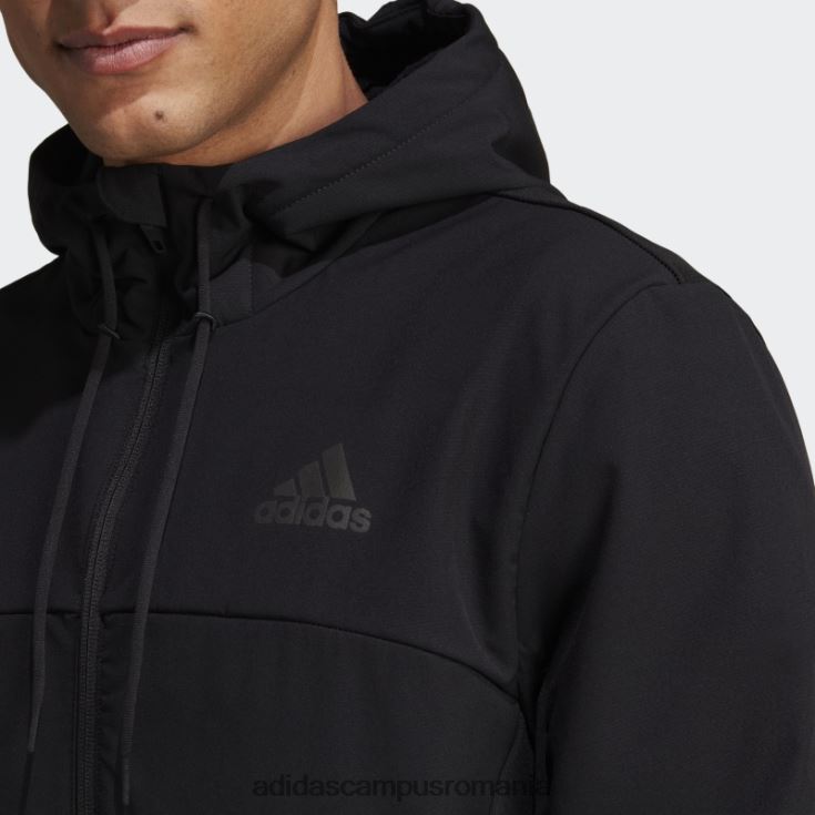 adidas campus romania hanorac pentru antrenament cu fermoar complet negru.rdy bărbați negru J266N215184