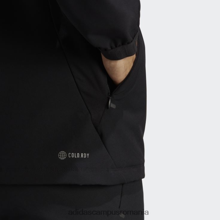 adidas campus romania hanorac pentru antrenament cu fermoar complet negru.rdy bărbați negru J266N215184