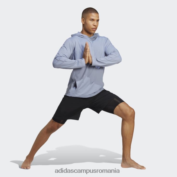 adidas campus romania hanorac pentru antrenament grafic yoga violet argintiu adidas bărbați violet argintiu J266N25259