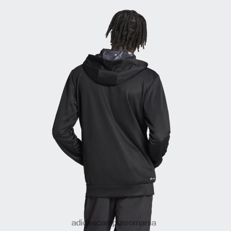 adidas campus romania jachetă neagră cu fermoar pentru antrenament sezonier bărbați gri inchis J266N21168