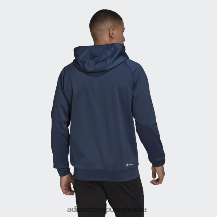 adidas campus romania joc aeroready și du-te cu hanoracul cu logo mare bleumarin bărbați marina J266N25005