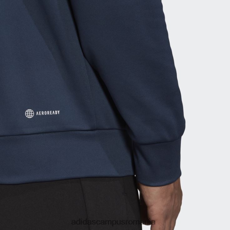 adidas campus romania joc aeroready și du-te cu hanoracul cu logo mare bleumarin bărbați marina J266N25005