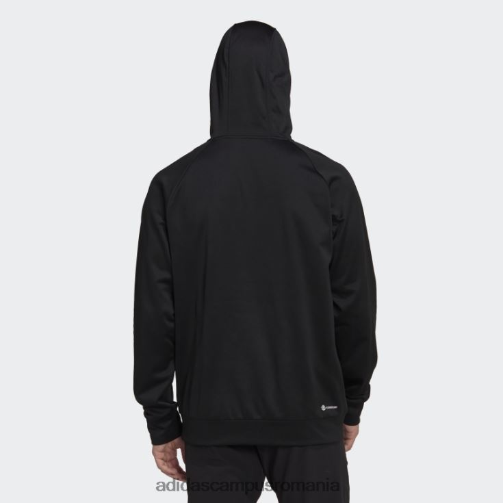adidas campus romania joc negru aeroready și hanorac cu logo mare bărbați negru J266N24871
