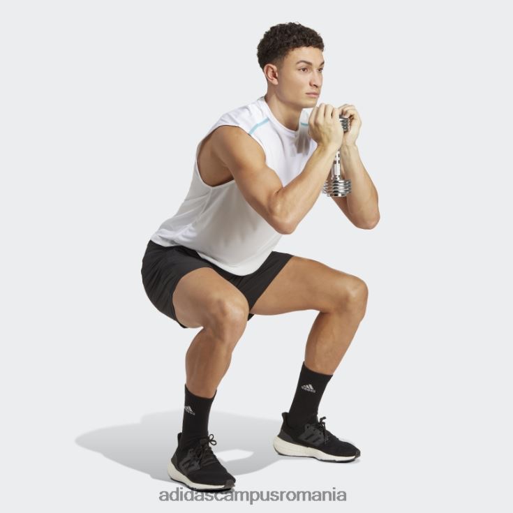 adidas campus romania maiou alb cu bază de antrenament adidas bărbați alb/albastru/transparent J266N213569