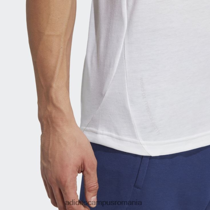 adidas campus romania maiou alb pentru antrenament cu bază de yoga bărbați alb/carbon J266N25129