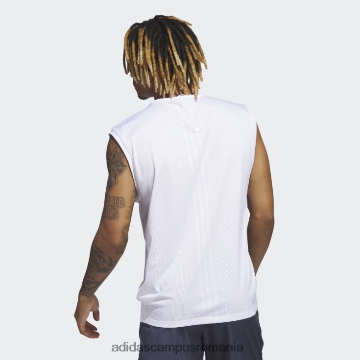 adidas campus romania maiou de antrenament alb hiit engineered bărbați alb J266N26220