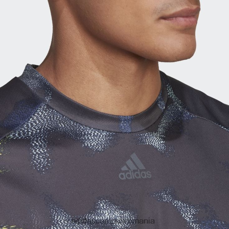 adidas campus romania maiou de antrenament cu imprimeu hiit, galben bărbați multicolor/galben J266N214905