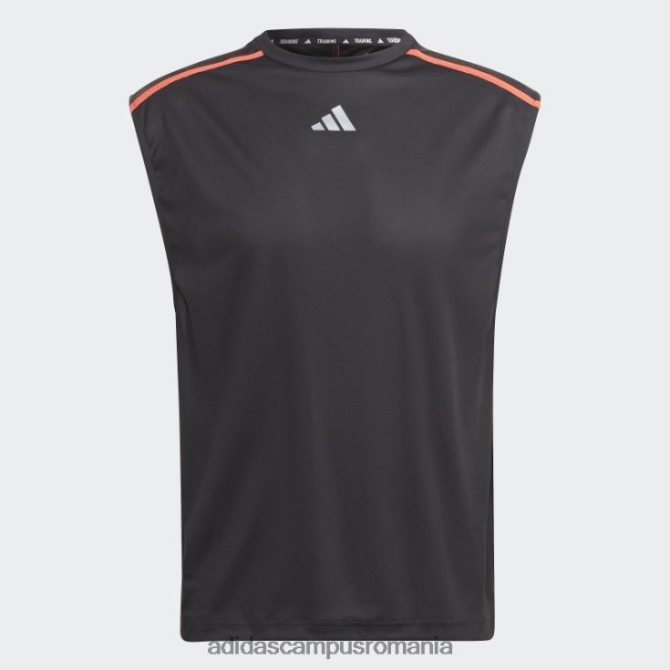 adidas campus romania maiou de bază pentru antrenament negru bărbați negru/rosu/transparent J266N213190