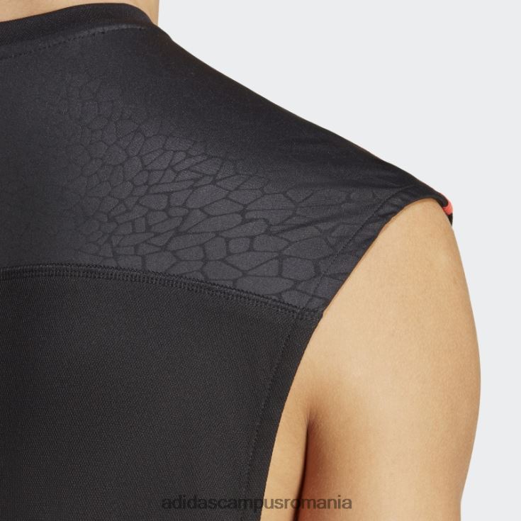 adidas campus romania maiou de bază pentru antrenament negru bărbați negru/rosu/transparent J266N213190