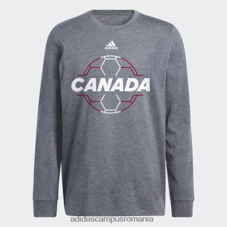 adidas campus romania minge de fotbal gri echipaj gri bărbați gri/alb/rosu J266N27159