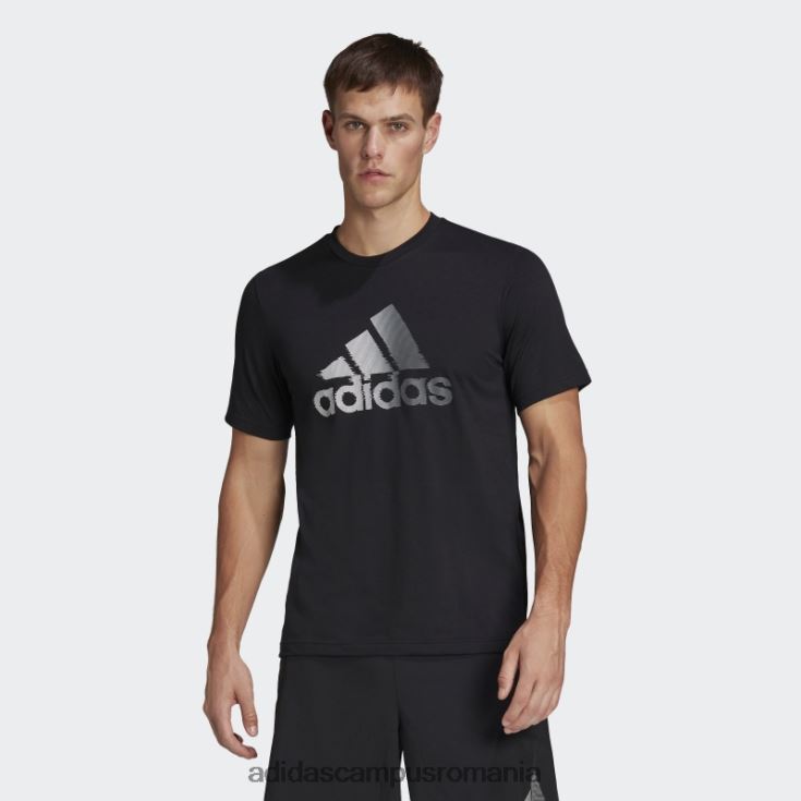 adidas campus romania negru aeroready conceput pentru a muta sport logo tricou adidas bărbați negru J266N214685