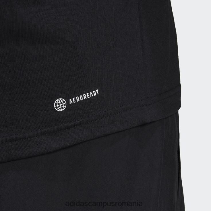 adidas campus romania negru aeroready conceput pentru a muta sport logo tricou adidas bărbați negru J266N214685