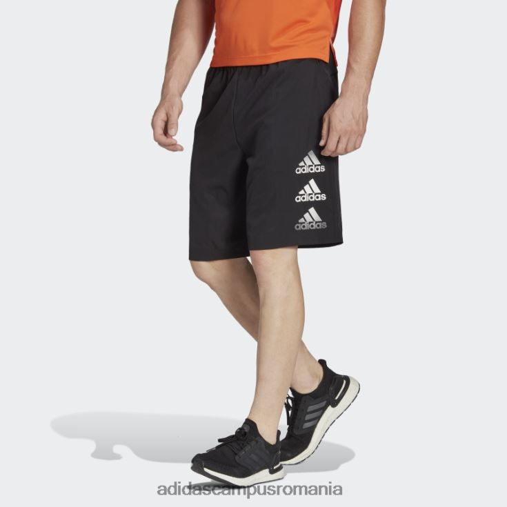 adidas campus romania negru conceput pentru a muta pantaloni scurți cu logo bărbați negru J266N27157