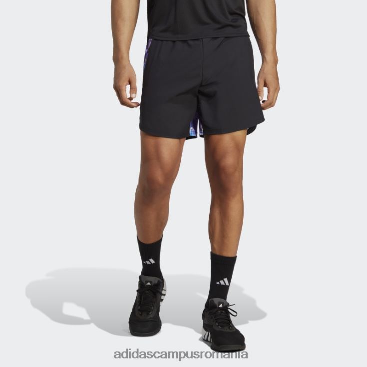 adidas campus romania negru, conceput pentru pantaloni scurți de antrenament hiit bărbați negru argintiu J266N25057