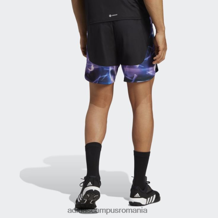 adidas campus romania negru, conceput pentru pantaloni scurți de antrenament hiit bărbați negru argintiu J266N25057
