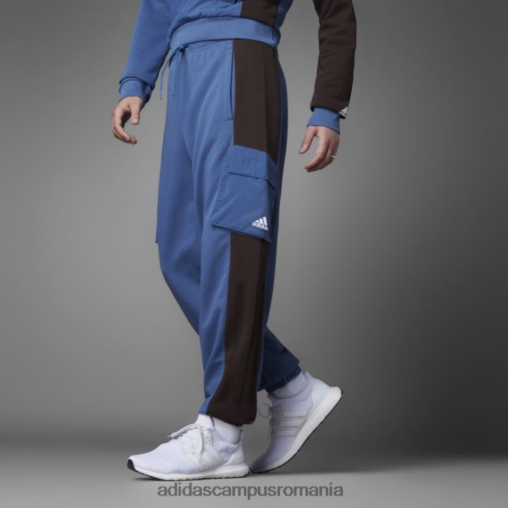 adidas campus romania pantaloni French Terry colorblock oțel bărbați oţel J266N27069