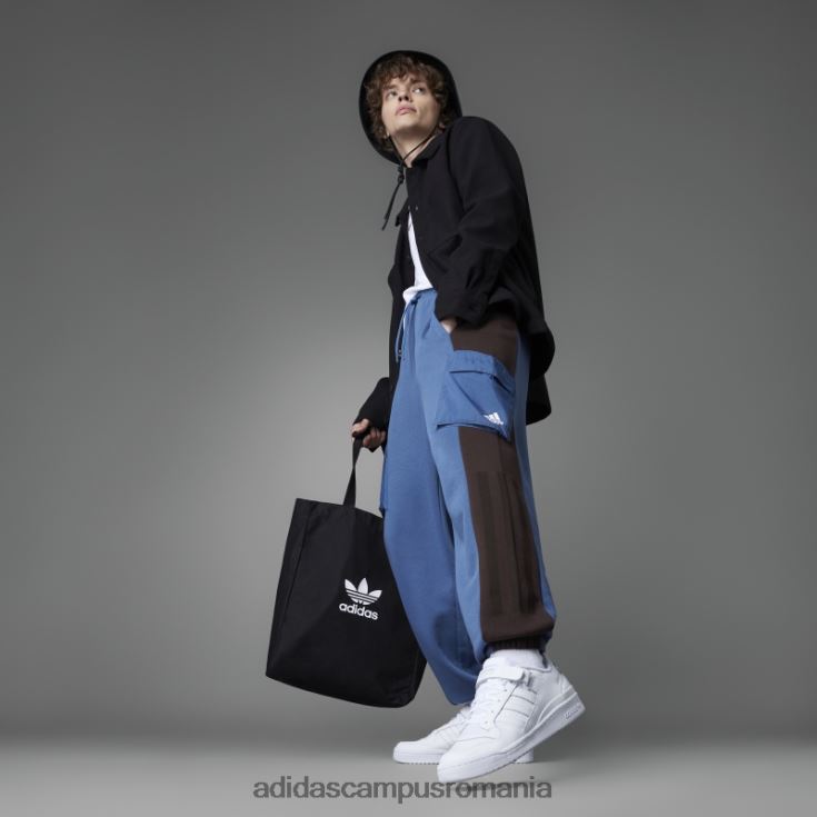 adidas campus romania pantaloni French Terry colorblock oțel bărbați oţel J266N27069