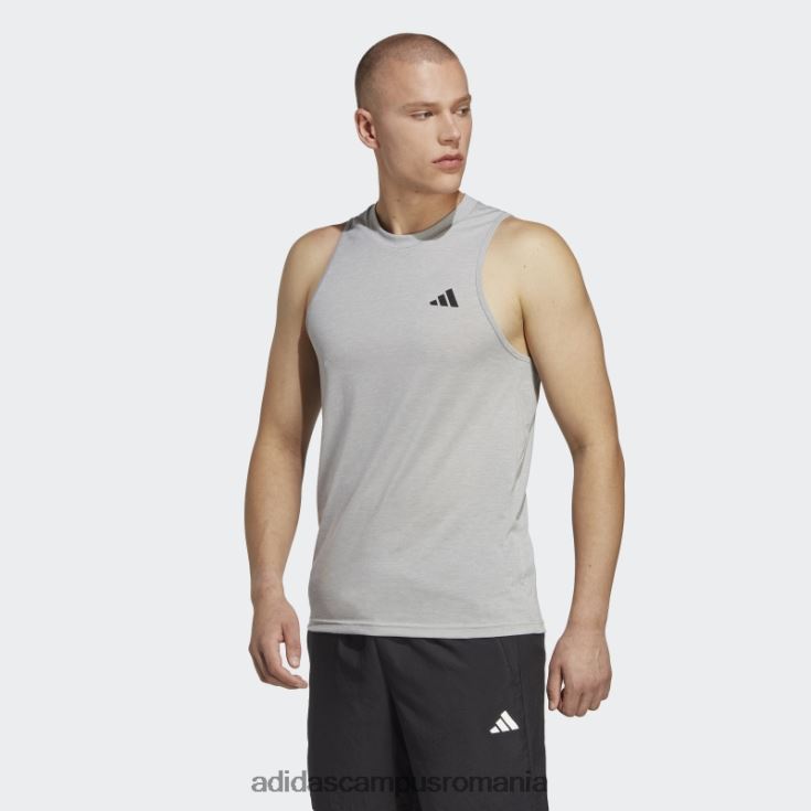 adidas campus romania pantaloni de antrenament gri mediu esențiale pentru antrenament feelready bărbați gri mediu/alb/negru J266N214194