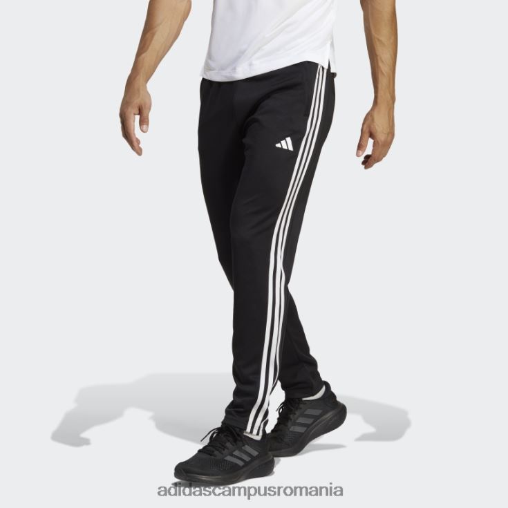 adidas campus romania pantaloni de jogging de antrenament cu trei dungi negri bărbați alb negru J266N213109