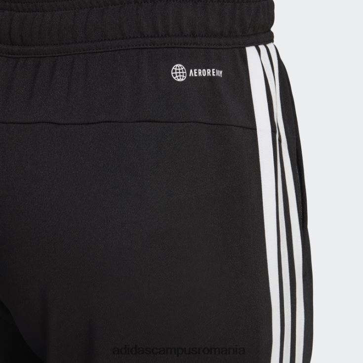 adidas campus romania pantaloni de jogging de antrenament cu trei dungi negri bărbați alb negru J266N213109