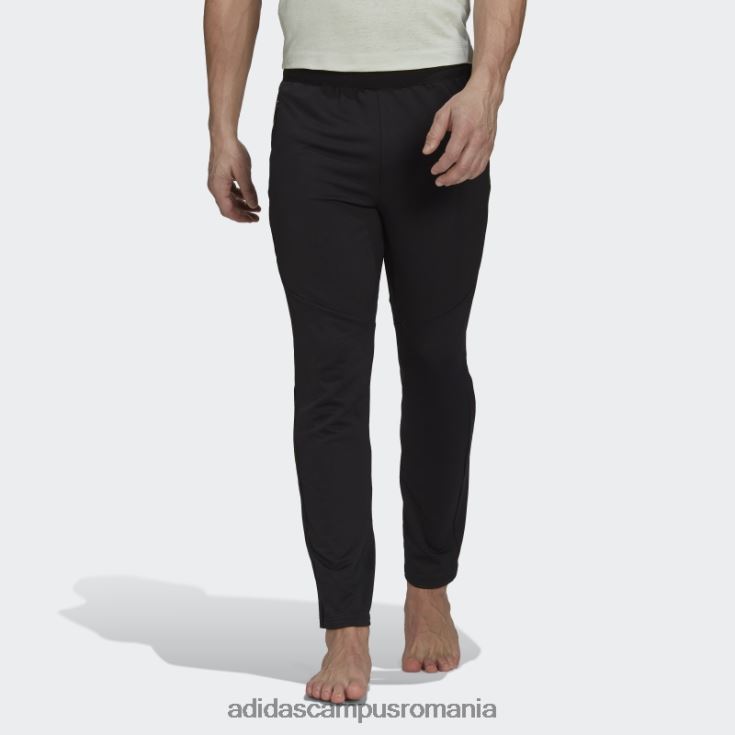 adidas campus romania pantaloni negri aeroready yoga 7/8 bărbați negru J266N27318