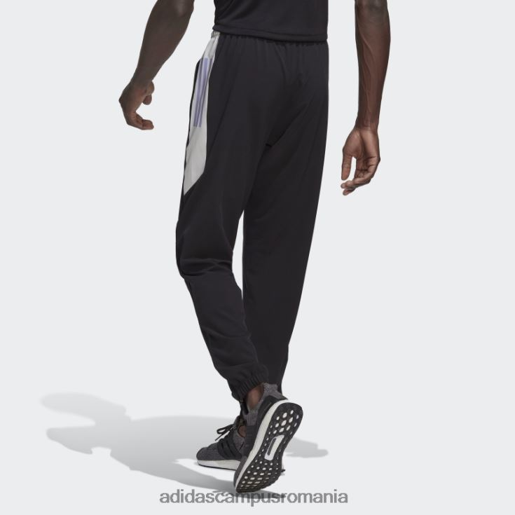 adidas campus romania pantaloni negri de antrenament aeroready bărbați negru/gri liniuță/violet deschis J266N21654