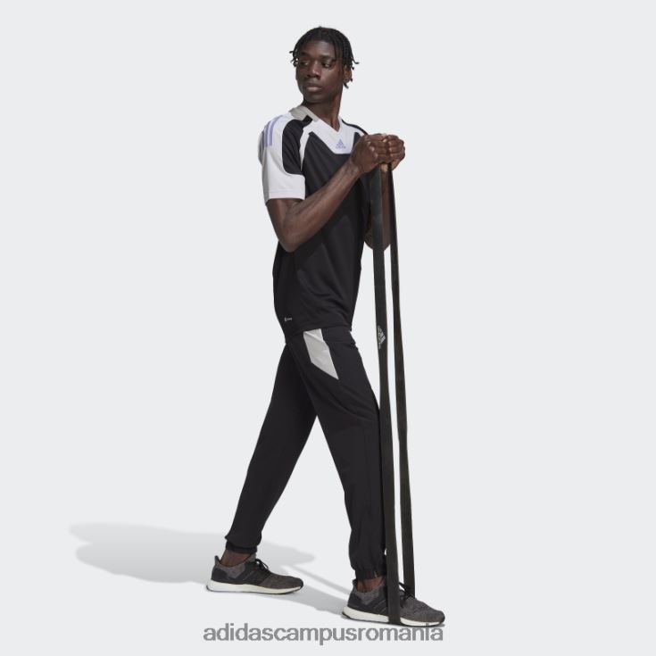 adidas campus romania pantaloni negri de antrenament aeroready bărbați negru/gri liniuță/violet deschis J266N21654