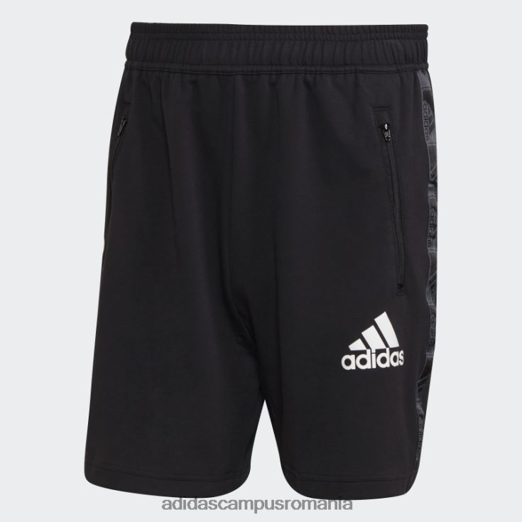adidas campus romania pantaloni scurți adidas negru aeroready conceput pentru a muta sport motion logo bărbați alb negru J266N27515